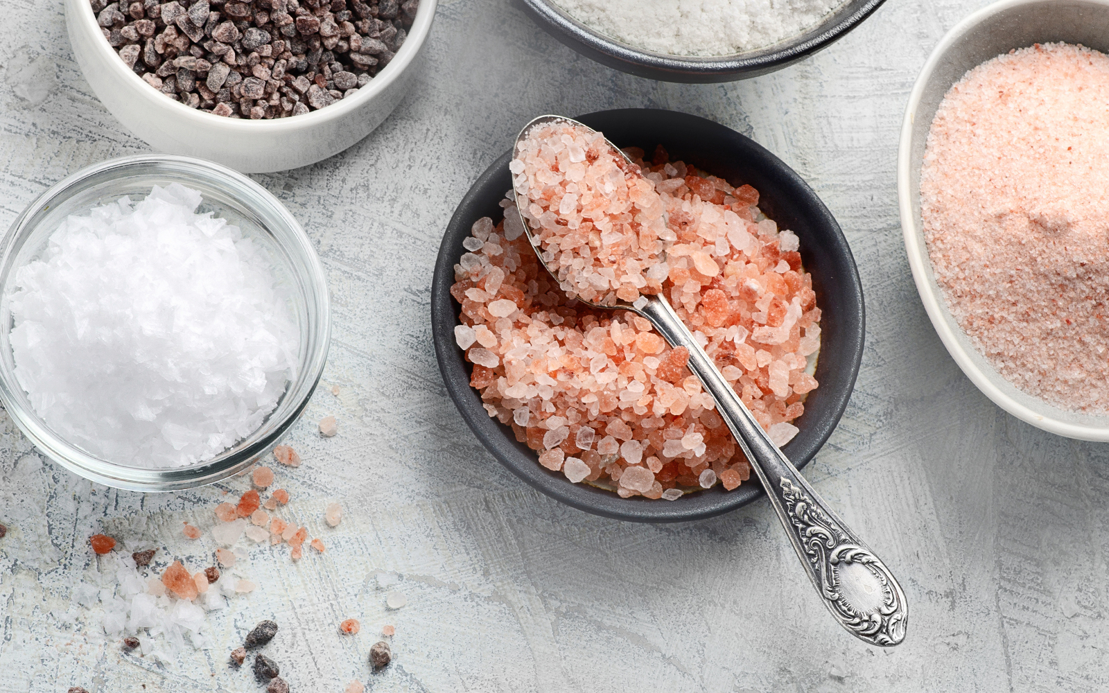 FPO placeholder for an editorial photograph of a finished dish with visible salt texture
